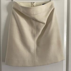 J. Crew Cream Wool Skirt, Size 0